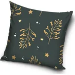 TipTrade Vánoční povlak na polštářek 40x40 cm - Šedé kouzlo jmelí