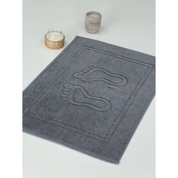 Koupelnová předložka Koupelnová předložka 50×70 cm, 700 g/m2, 100% bavlna, Silná, Luxusní, Šedá