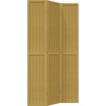 Paraván Paraván bambusový 105x220 cm hnědý masivní dřevo