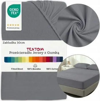 Prostěradlo PROSTĚRADLO S GUMOU 120x200 + 30 CM Bavlna Jersey SILNÉ 155g BARVY