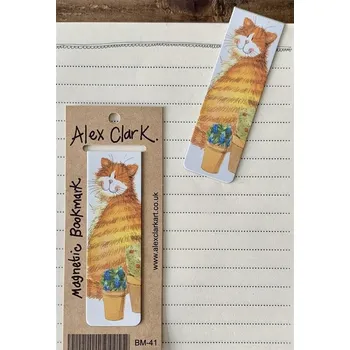 Doplněk ke knize Záložka do knihy BM41 Kočka a květináče