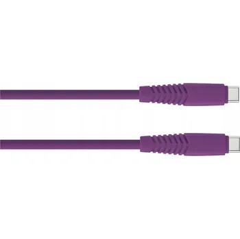 Datový kabel Kabel Setty USB - USB typ C, 1,5 m, fialový