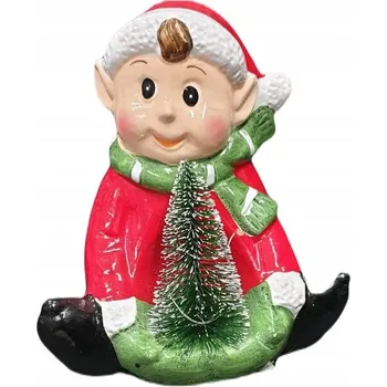 Vánoční dekorace Vánoční figurka Skřítek s LED osvětlením