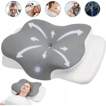 Polštář Velký Ergonomický ortopedický polštář na spaní paměťová pěna 60*39*12 cm