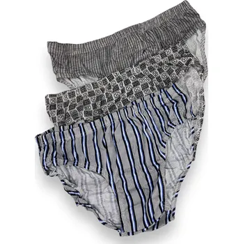 Slipy QS Pánské bavlněné slipy balení po 3 kusech ze 100% Bavlny Barva: Černá, Velikost: 4XL