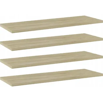 police Police na knihy dub sonoma 60 x 20 x 1,5 cm, 4 ks