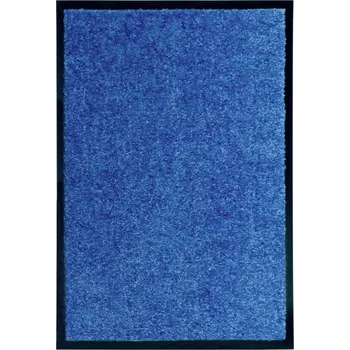 Rohožka Protiskluzová rohožka z polyamidu, modrá, 60x40 cm, PVC