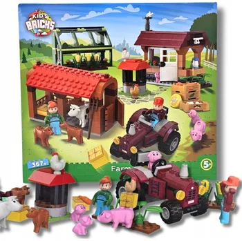 ostatní stavebnice Stavebnice Kid's Bricks Farma 367 dílků
