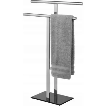 Držák na ručník Šatní tyč Wenko nerezová ocel stříbrná, 4 háčky, chromovaná