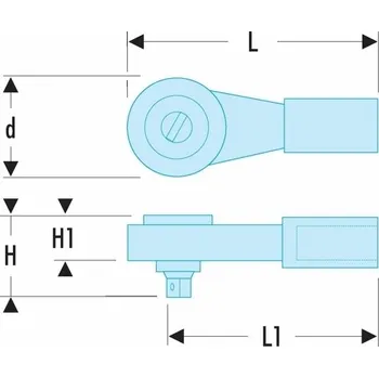 Ráčna K.151B - RÁČNA 3/4" BEZ RUKOJETI, FACOM,