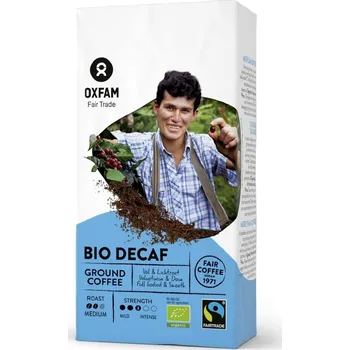 Káva Oxfam Fair Trade Bio mletá káva bez kofeinu, 250 g