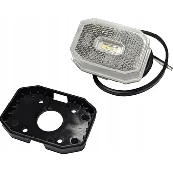 Příslušenství osvětlení automobilu Obrysové světlo bílá LED odrazka pro přívěs autopřepravník Fristom FT-001 B LED