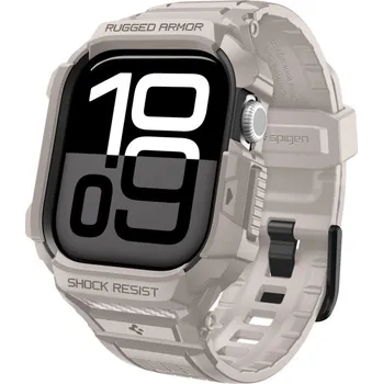 Řemínek na hodinky Spigen - Rugged Armor Pro V2 - Apple Watch 10 42mm / Watch 11 42mm - Dune Beige