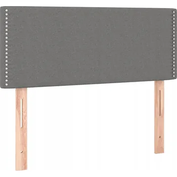 Klasické čelo postele s nastavitelnou výškou, tmavě šedé, 100x5x78/88 cm