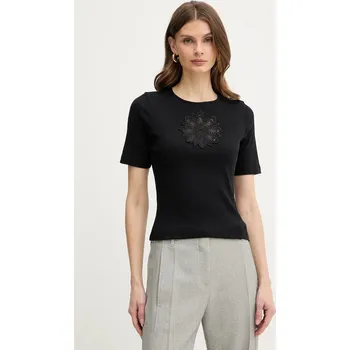 Pánské tričko Bavlněné tričko Twinset 261TP2091 černá 99X, vel. L