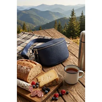 Ledvinka Piazza Italia Dámská crossbody ledvinka - tmavě modrá