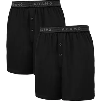 Boxerky Velké volné pánské boxerky Adamo 129606-700 2 pak černé (5XL)
