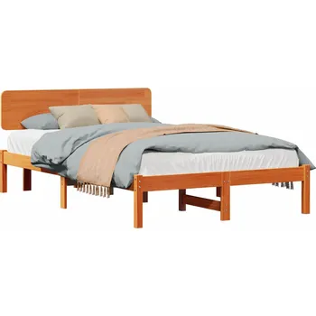 Postel vidaXL Rám postele Voskově hnědá 120 x 200 cm Masivní borové dřevo [872109]