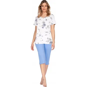 Dámské pyžamo E.Femme dámské pyžamo bavlna modré velikost 54
