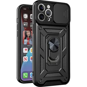 Pouzdro na mobilní telefon Techsuit – řada CamShield – iPhone 12 Pro Max – černá