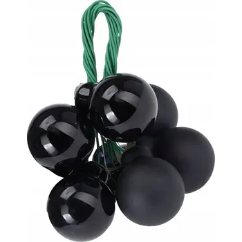 Vánoční dekorace Hladká Vánoční Koule vánoční koule 8 cm 6 ks