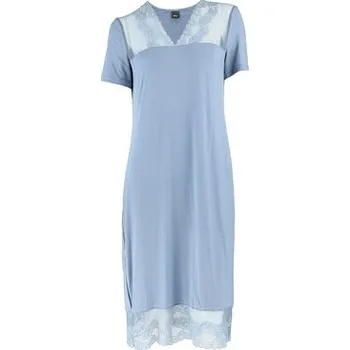 Dámská noční košile Pleas Dámská krátká noční košile šedomodrá 2XL (183928-209-046)