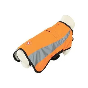 Obleček pro psa Obleček bunda pro psy REFLEXNÍ oranžová 55cm Zolux
