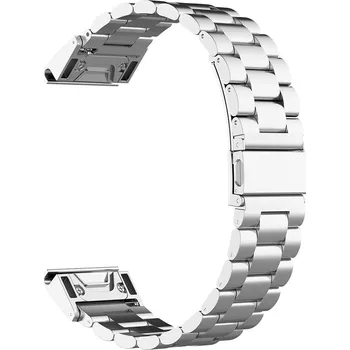 Řemínek na hodinky Techsuit - řemínek QuickFit 22mm (W010) - Garmin Fenix 5/5 Plus 6/6 Pro/7/Forerunner 945/955/970/Approach S60/S62 - stříbrný