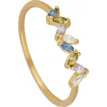 Prsten Prstýnek z ocel pozlacený 14k zlatem PST895, Velikost prstenu