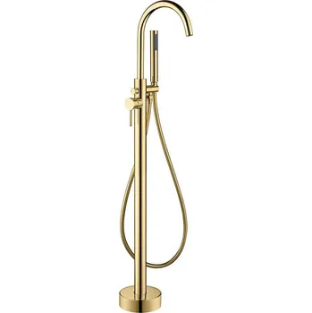 Vana BATH DELUXE 28-114-01-64-00 - Volně stojící vanová sada s baterií 116 cm mosaz