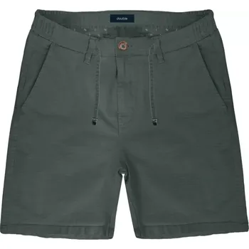 Pánské kraťasy Velké pánské krátké chinosové kalhoty z lnu Double Urban Outfitters MSHO-7022 tmavě zelený (44R)