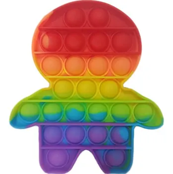 POP IT Pop it Antistresová hračka Perníček rainbow
