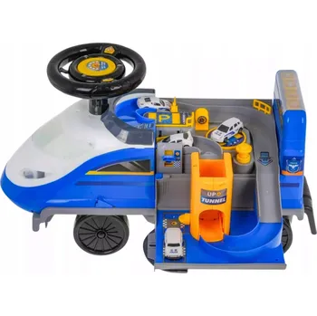 Odrážedlo ODRÁŽEDLO S PARKOVACÍM SYSTÉMEM 2V1, POLICEJNÍ MODR. ZVUKOVÁ SVĚTLA