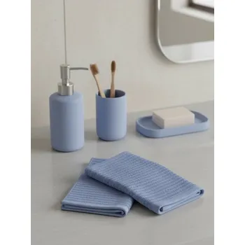 Boxerky Sinsay - Sada bavlněných ručníků s žebrovanou strukturou 2 pack - indigo - 683II-57X - 683II-57X-ONE