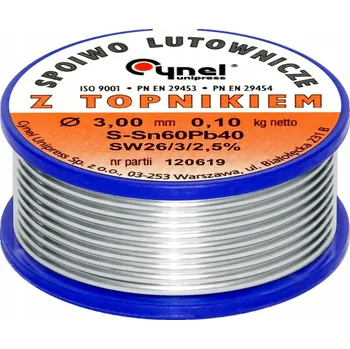 Páječka Pájecí přídavný kov Cín Cynel 100g s kalafunou