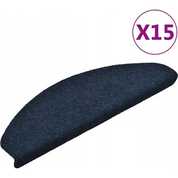 Nášlap na schod Modré rohože na schody 65 x 21 x 4 cm, protiskluzové, 15 ks