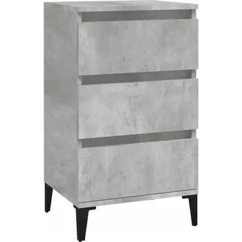 Noční stolek Noční stolek industriální šedo-betonový 40 x 35 x 70 cm