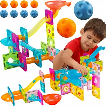 ostatní stavebnice 3D MAGNETICKÉ STAVEBNÍ STAVEBNICE 91 KUSŮ VZDĚLÁVACÍ STAVEBNÍ PUZZLE