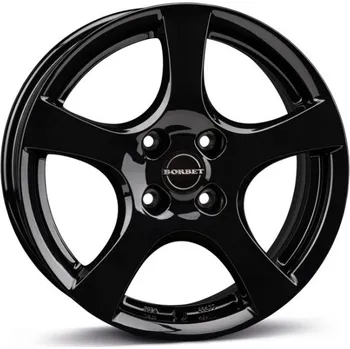 Alu kolo BORBET Alu kola BORBET F 6.5x16 5x112 ET50 Black Glossy 66.6