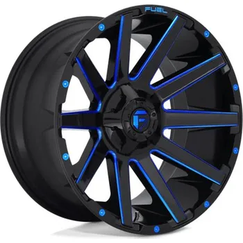 Alu kolo FUEL Alu Kola Fuel D644 Contra 12x22 6x135 ET-43 Gloss Black Blue Tinted Clear 106.1