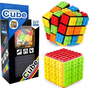 Hlavolam Magická kostka z kostek, logická skládačka, hlavolam 3x3x3 Pro Kids