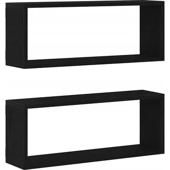 police Nástěnná police z dřevotřísky, černý dub, 60 x 15 x 23 cm