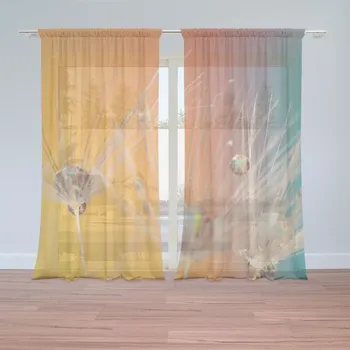 Sablio Záclony Odkvetlé pampelišky 2: 2ks 150x250cm