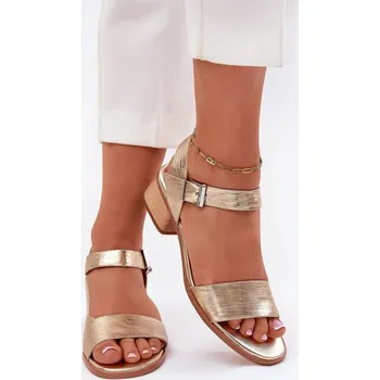 Dámské sandále Maciejka sandály z přírodní kůže s blokovým podpatkem, 41 i240_213021_2:41