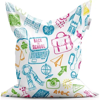 Sedací pytel Sablio Sedací vak Classic Barevná škola - 200x140 cm