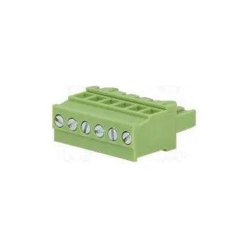 Rozpojovací svorkovnice 5mm póly 6 úhlové 90° zástrčka 300V