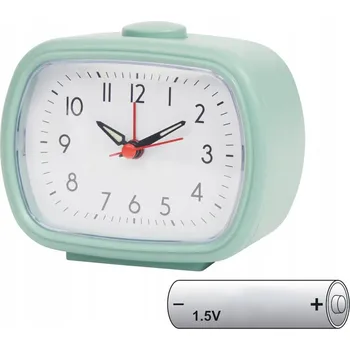 Budík Analogový budík s minimalistickým oválným designem