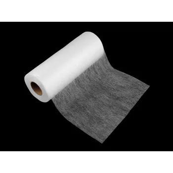 Pavučinka oboustranně zažehlovací šíře 30 cm, barva bílá