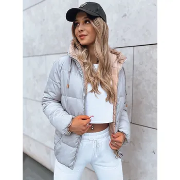 Dámská bunda Dámská péřová bunda VICTORIA SNUG TY3695 Barva: Tmavě Šedá, Velikost: 2XL