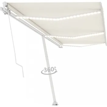 Markýza Ručně zatahovací markýza s LED světlem 500x300 cm Dekorhome